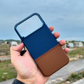 Bi-Color Patchwork Leather Case
