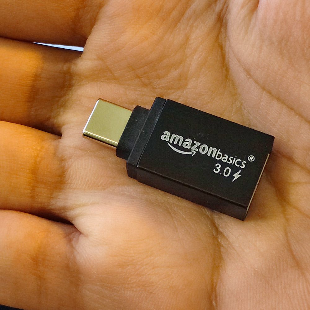 Amazon Basics USB 3.0 Type-C to Type-A adapter – product image