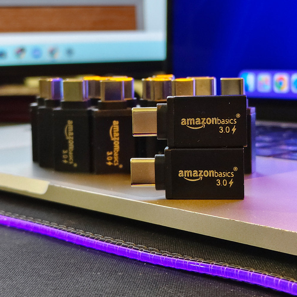 Amazon Basics USB 3.0 Type-C to Type-A adapter – product image