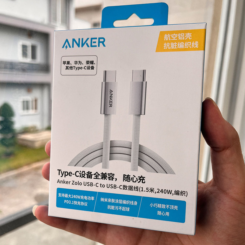 Anker Zolo 240W USB-C to USB-C cable 1.5m – product image
