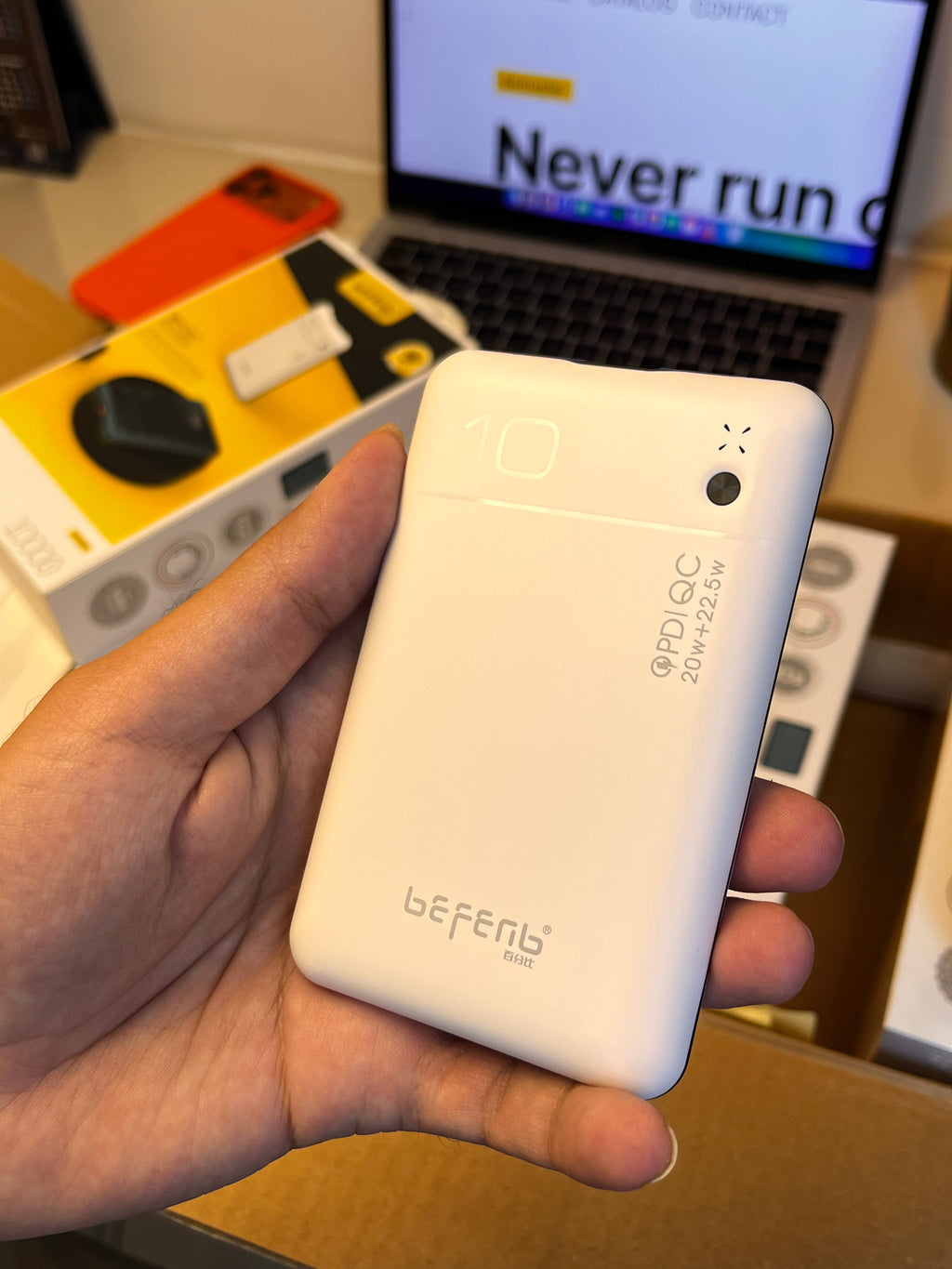 Befenb Y33 10000mAh power bank with 20W PD and 22.5W QC – product image