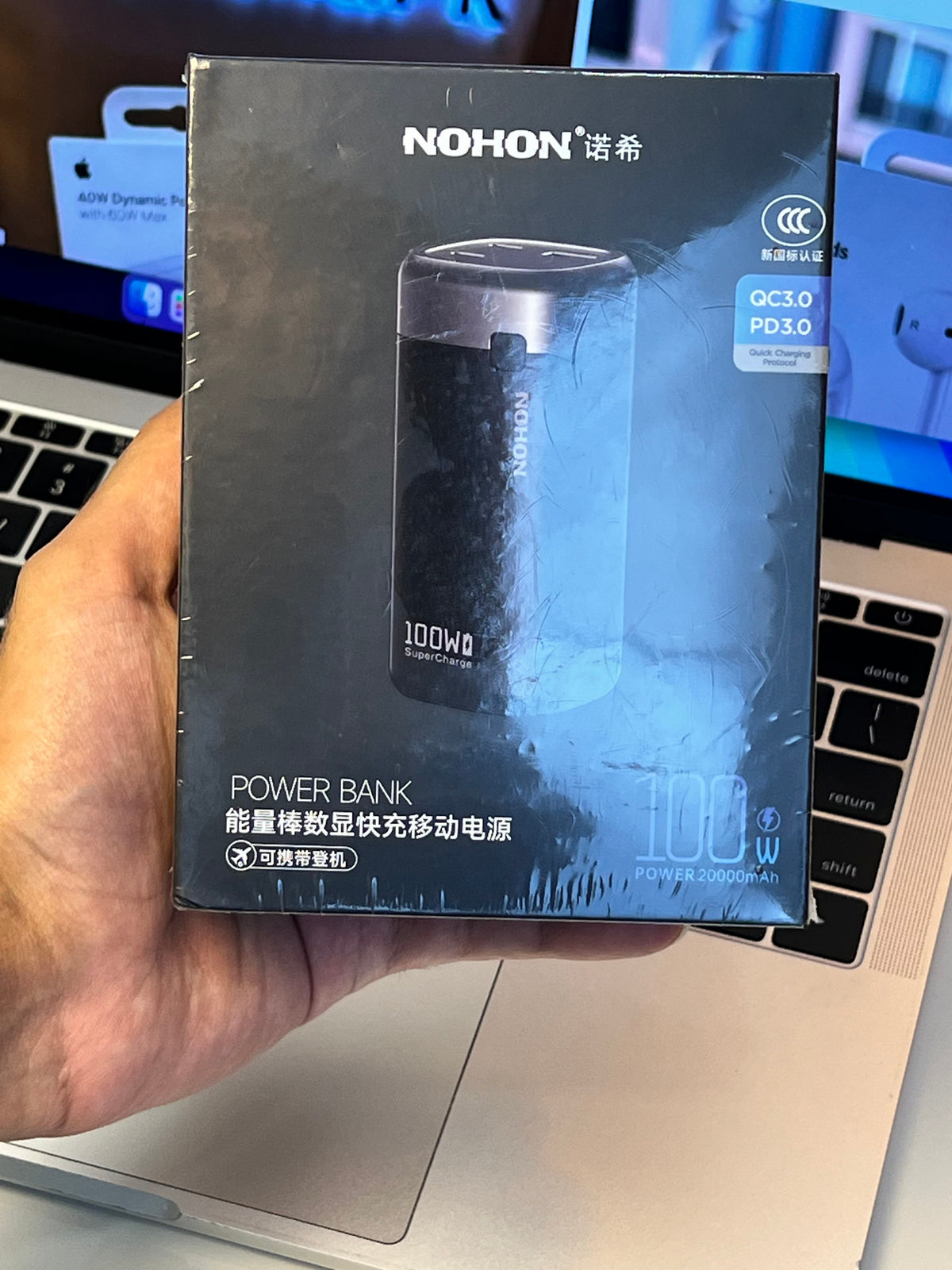Nohon 20000mAh 100W power bank – product image