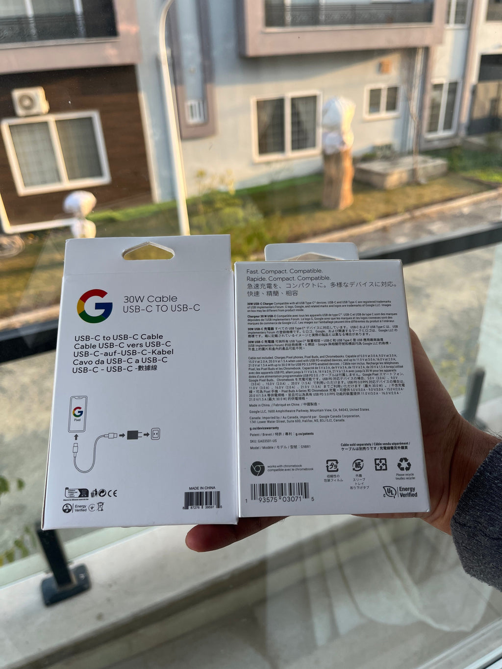 30W USB-C fast charger with Type-C cable – product image