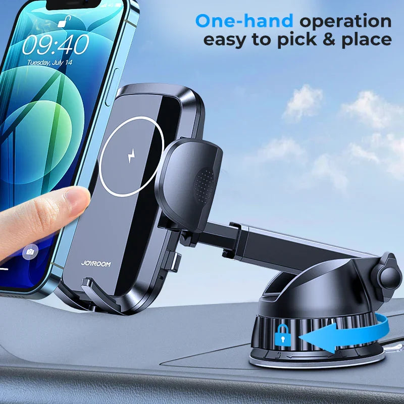 Joyroom JR-ZS241 15W wireless charging car phone holder – product image