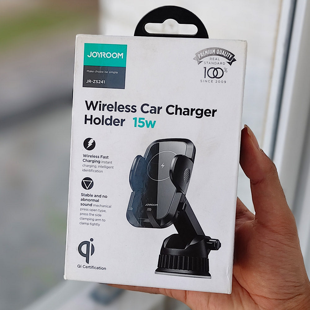 Joyroom JR-ZS241 15W wireless charging car phone holder – product image