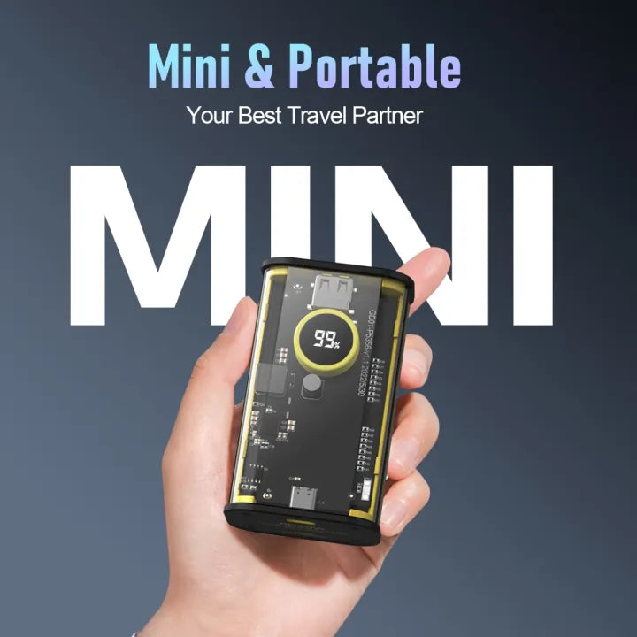 Orashare OT10CL 10000mAh transparent mini power bank – product image