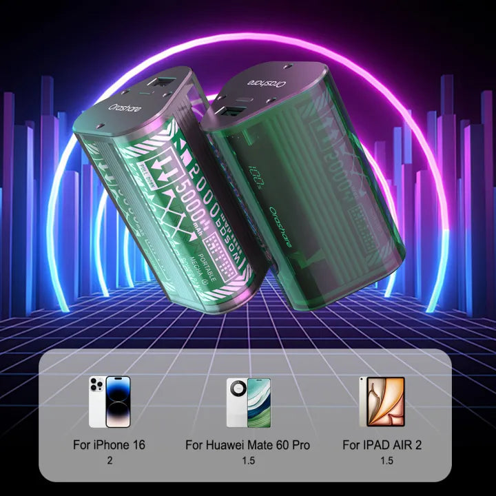 Orashare OT11 transparent mini 10000mAh power bank – product image