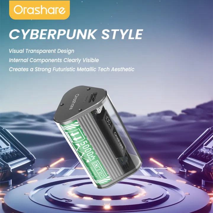Orashare OT11 transparent mini 10000mAh power bank – product image