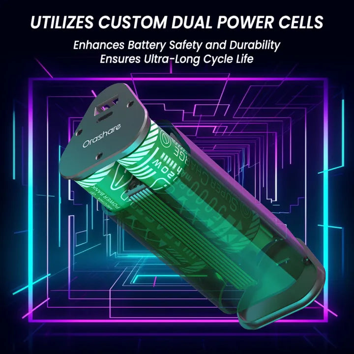 Orashare OT11 transparent mini 10000mAh power bank – product image