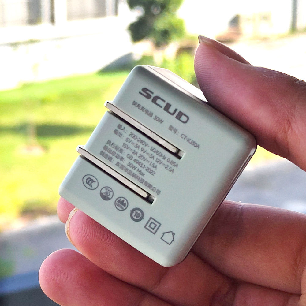 SCUD CT-A30A 30W fast charging USB-C wall adapter – product image
