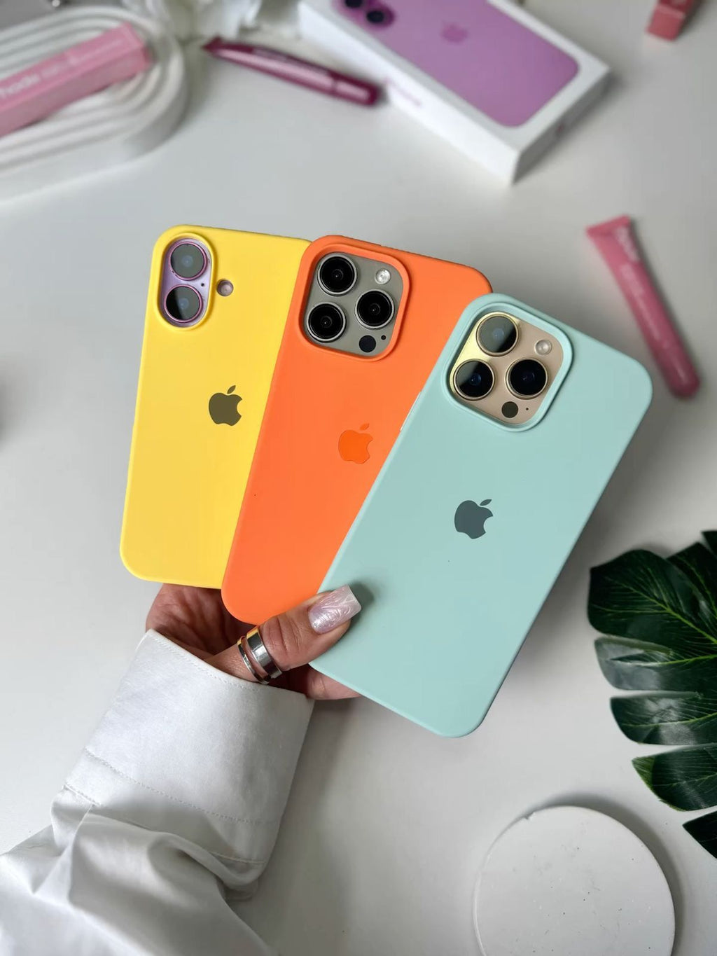 Premium Silicone Soft Case with Microfiber Lining