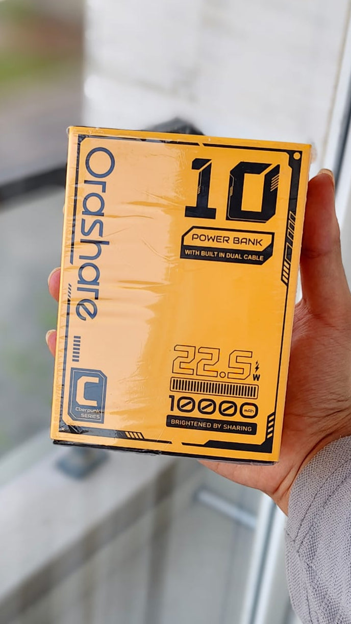 Orashare OT10CL 10000mAh transparent mini power bank – product image