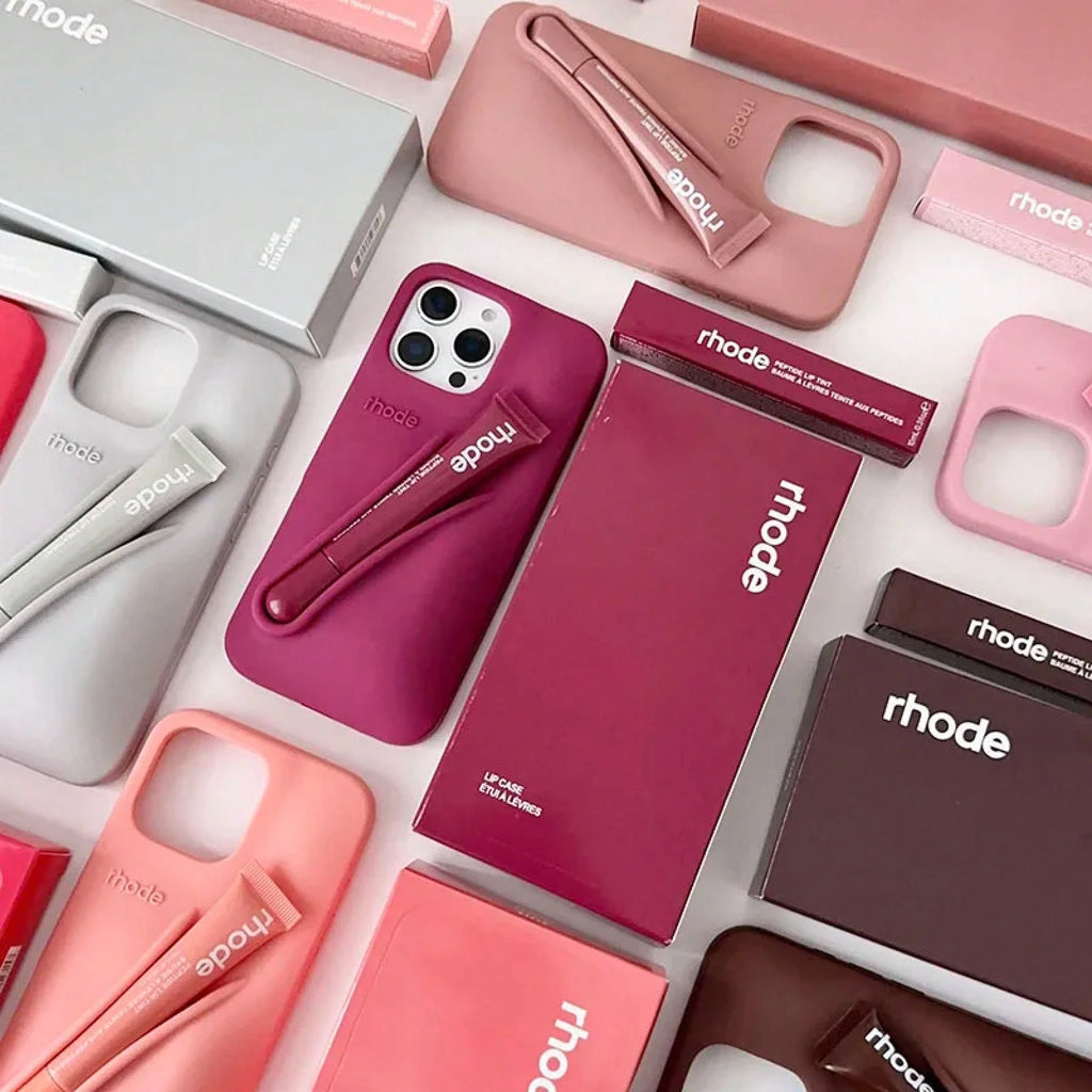Rode Makeup Lip Gloss Holder Silicone Case